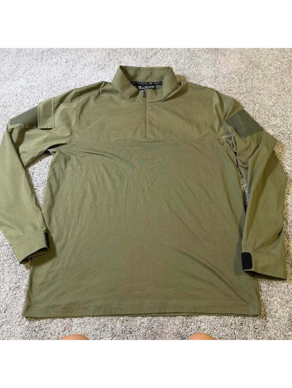 Under Armour Green Tactical 1/4 Zip Combat Shirt XXL